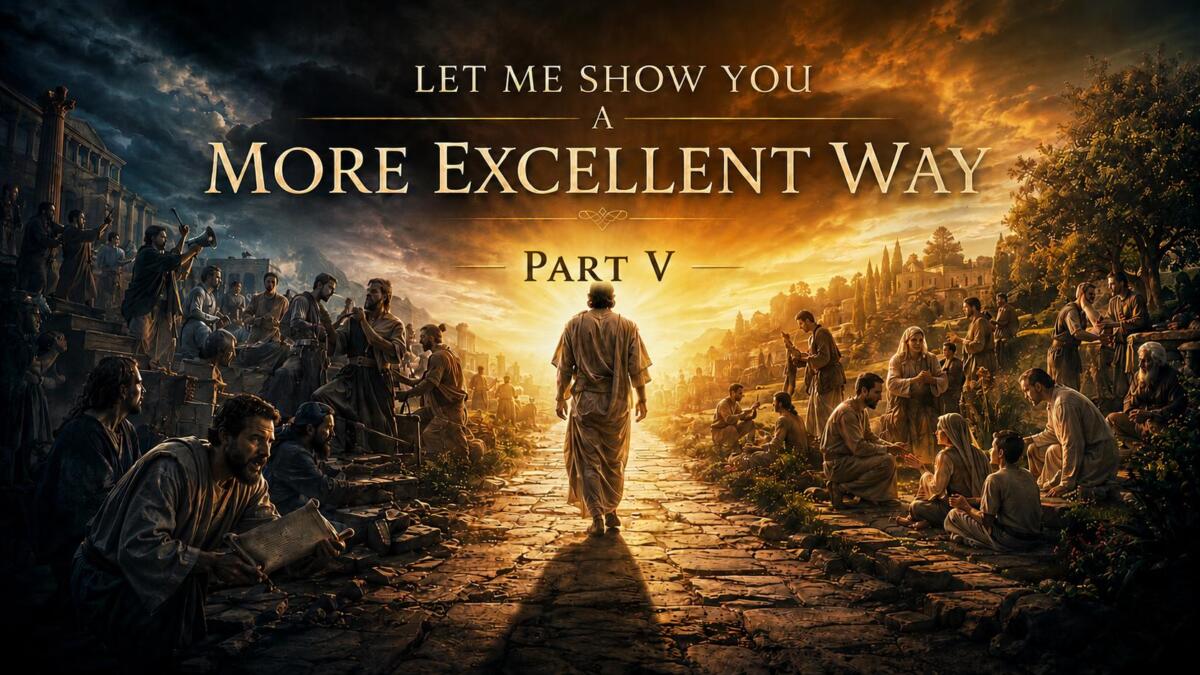Let Me Show You A More Excellent Way Part V (Video)