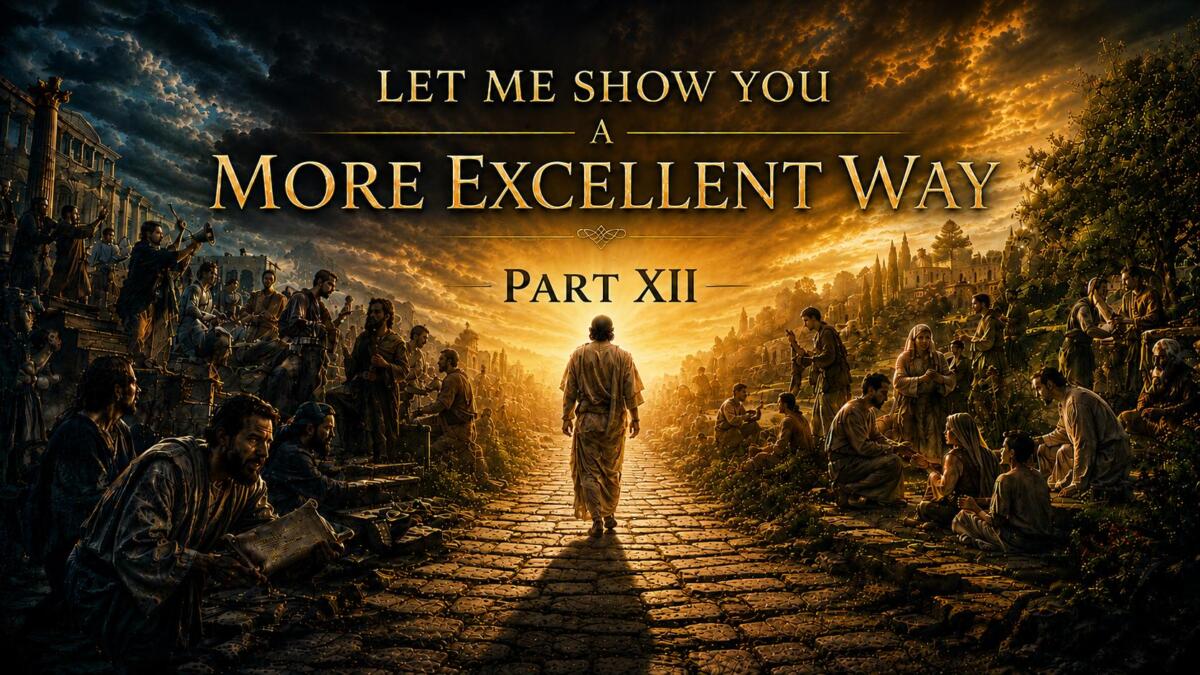 Let Me Show You A More Excellent Way Part XII (Video)